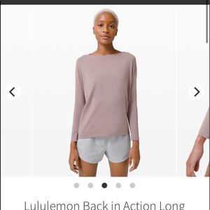 Lululemon Back In Action shirt in Rulu fabric